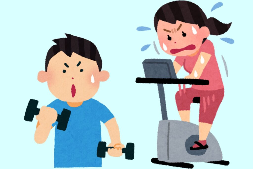 日中の運動不足を解消する