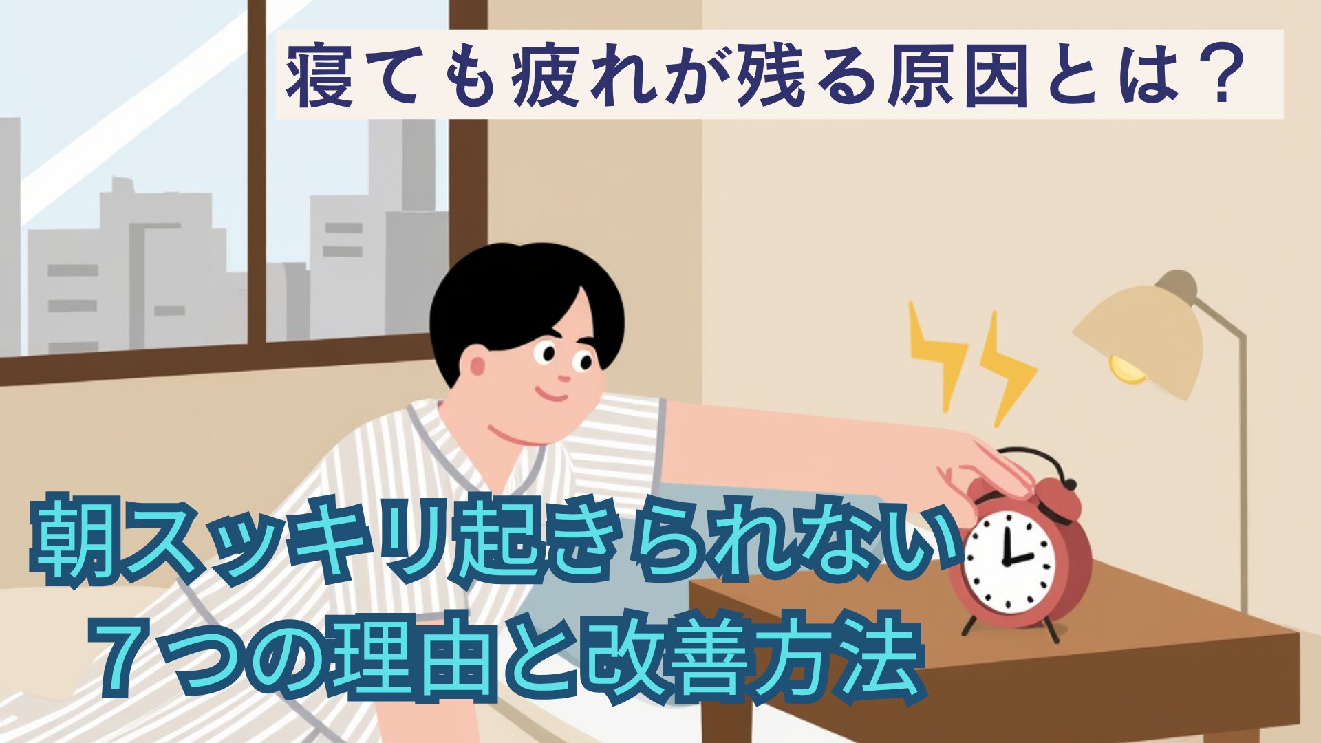 朝スッキリ起きられない7つの理由と改善方法