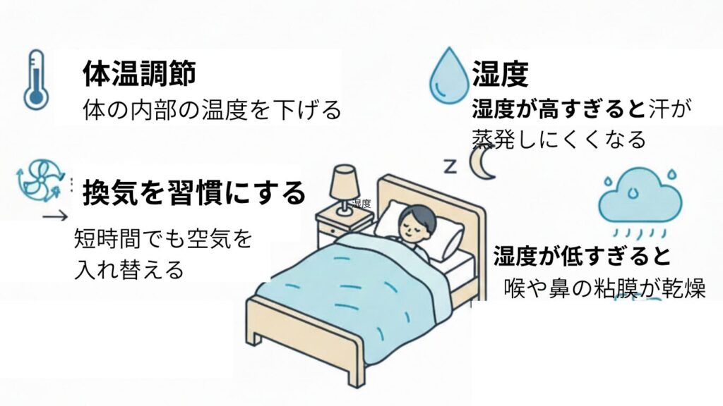 温度・湿度を整えるための具体的な工夫
